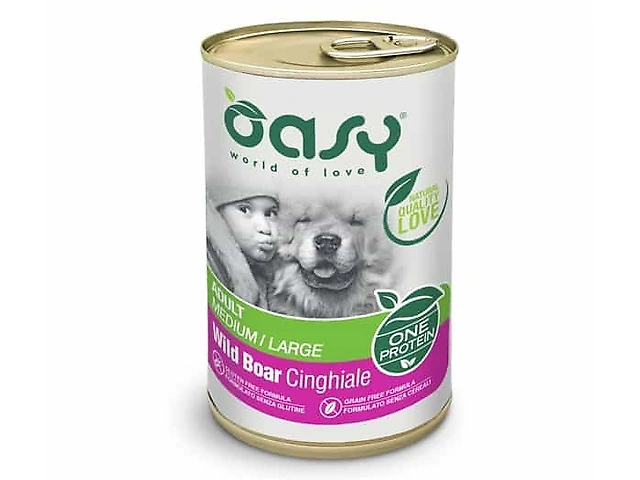 OASY DOG WET OAP Adult Medium/Large дикий кабан, 400гр.