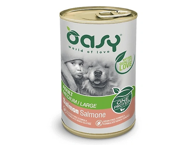 OASY DOG WET OAP Adult Medium/Large лосось, 400гр.