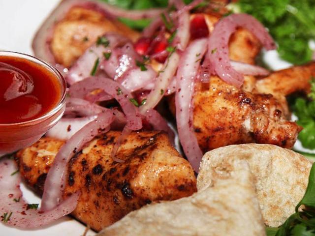 Шашлык из куриного филе