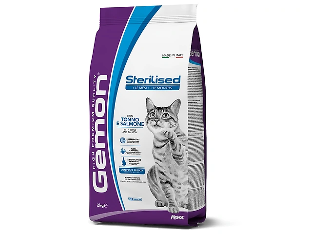 Gemon Cat Sterilised Tuna&Salmon тунeць з лососем, для стерилізованих