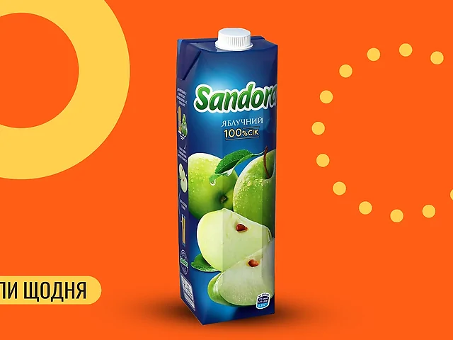 Сік яблучний Sandora 0,95 л