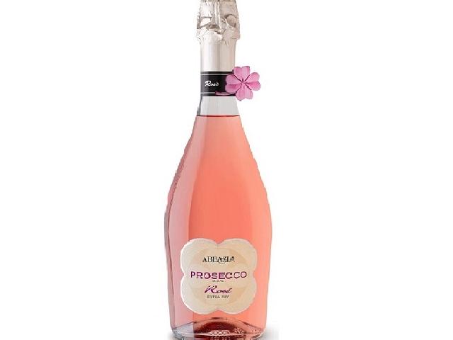 Вино ігристе Abbazia Prosecco ROSE Spumante DOC extra dry, 11%, 0,75