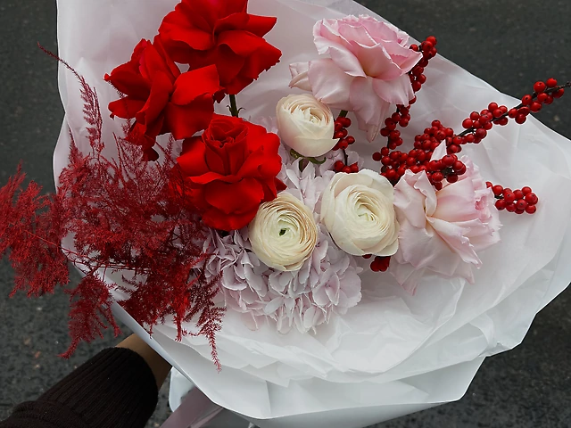 Букет Валентинка