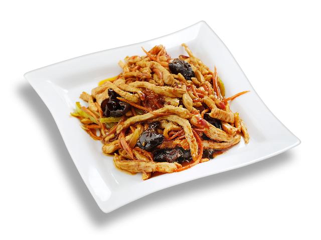 Смажена куряча стружка в гостро-солодкому соусі