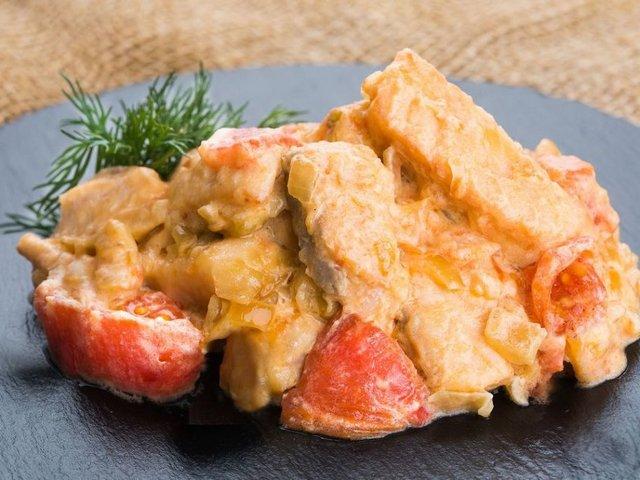 Шматочки лосося