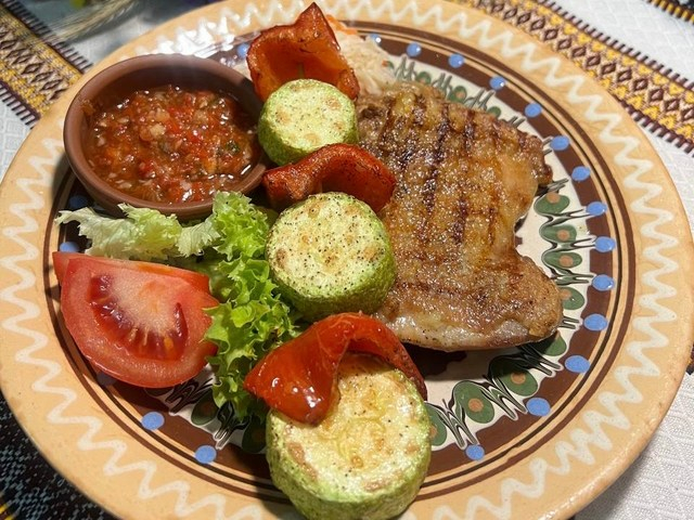 Стейк курячий з чебрецем