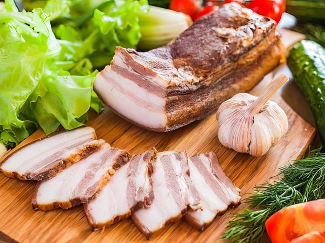 Фірмове сало від "Корчми" - копчене