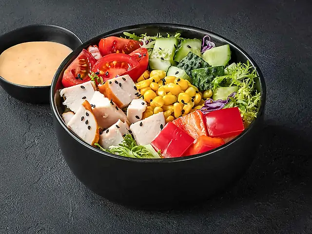 Поке з копченою куркою