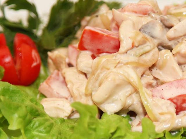 Теплий салат Тревізо