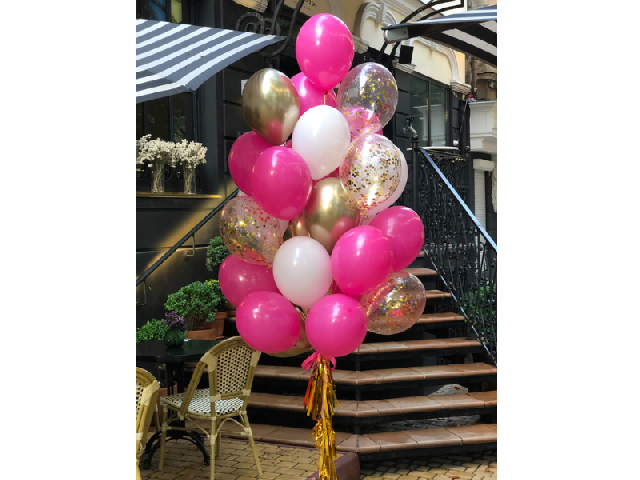 Малиново-золотий сет