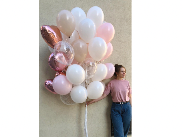 Tender, 3 фольгованих, 2 з пінопластом, 7 латексних куль