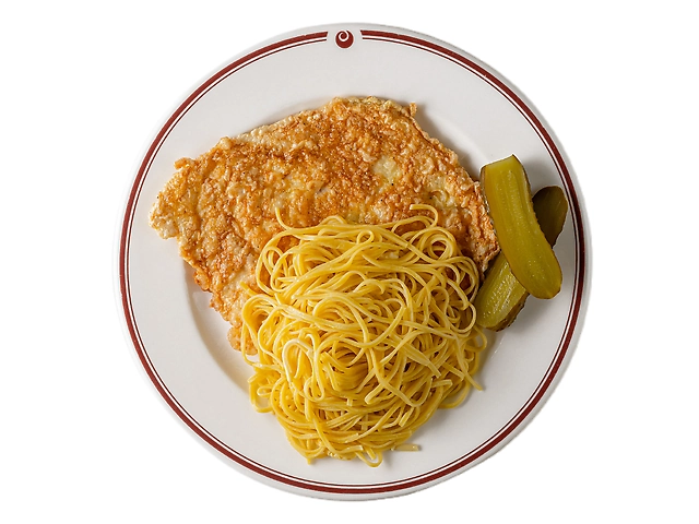 Велика куряча відбивна + гарнір