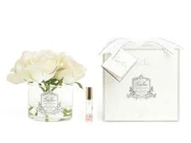 Five Rose in White Box - Pink Blush