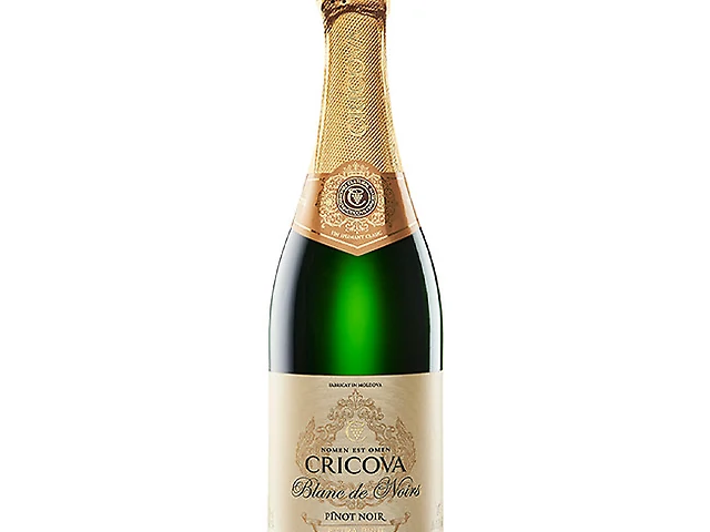 Вино ігристе Cricova Pinot Noir біле екстрабрют 12,3% 0,75л