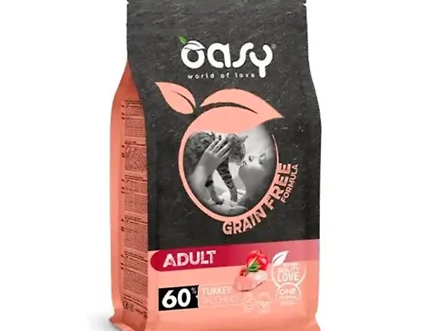OASY GRAIN FREE FORMULA індичка з яблуком та журавлиною для дорослих кішок