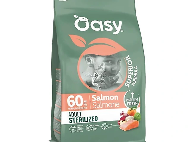 OASY SUPERIOR FORMULA з лососем для дорослих стерилізованих котів