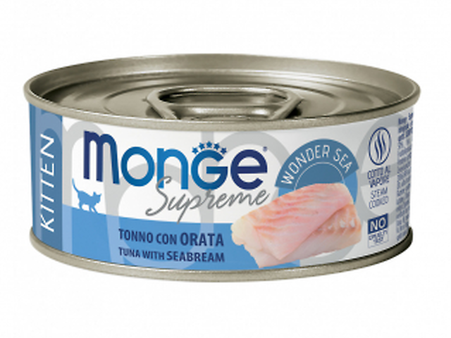 Monge Supreme Kitten Cat, тунець та морський лящ 80 гр.