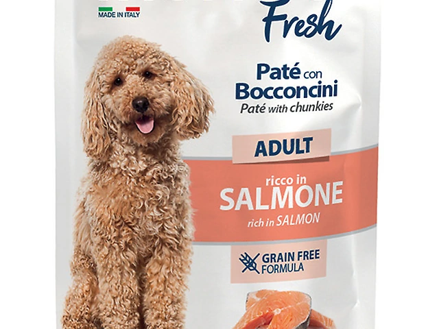 MONGE DOG WET  Fresh Salmon пауч, лосось паштет зі шматочками 85 гр