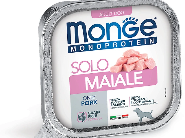 MONGE DOG WET Monoprotein Solo Pork паштет, свинина 150гр