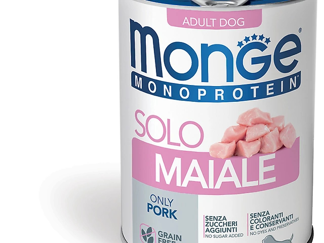 MONGE DOG WET Monoprotein Solo Pork свинина, паштет 400гр