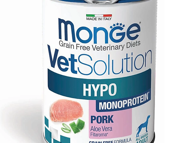 Monge VetSolution Canine Hypo Monoprotein Pork,свинина 400 гр