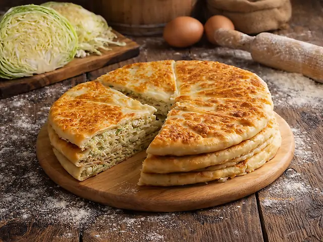 Плацинда со свежей капустой