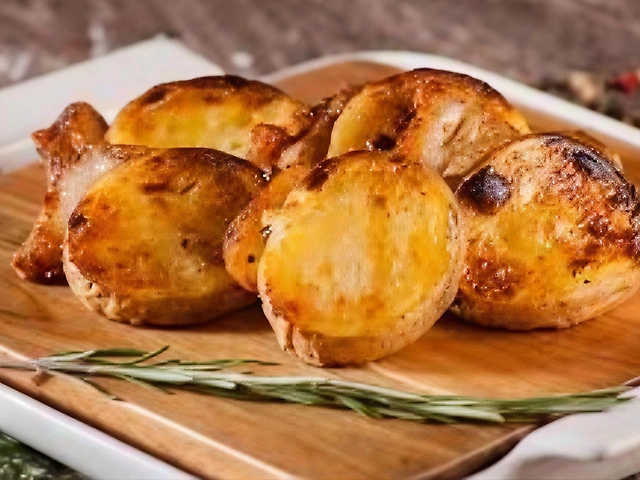 Золотистый картофель гриль