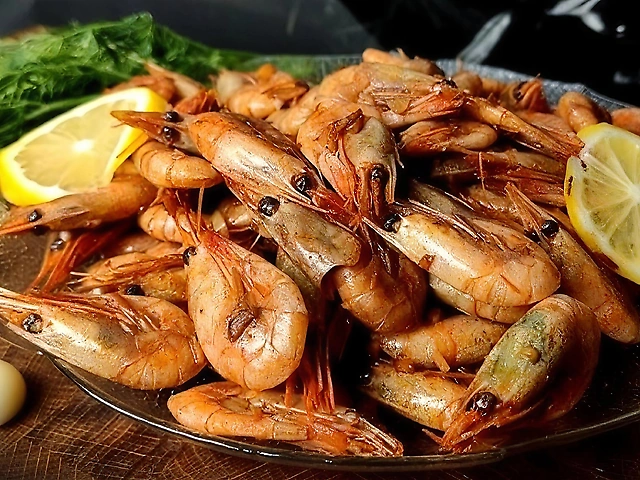 Креветки жареные