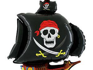 Пиратский корабль чёрный