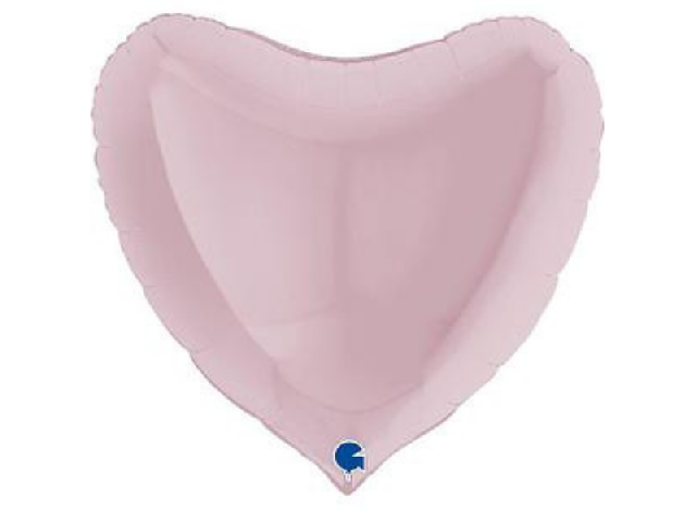 Фольгированое розовое сердце 90 см