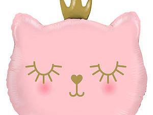 Кошка розовая с короной