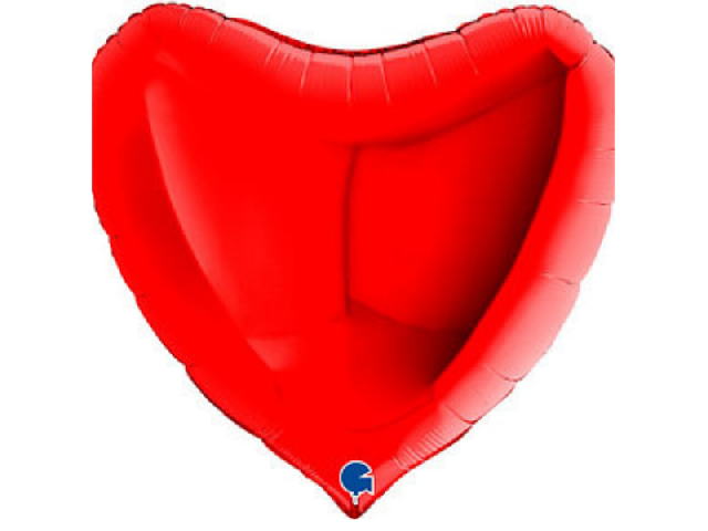 Фольгированое красное сердце 90 см