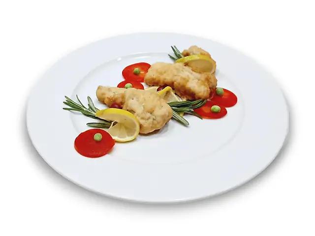 Хек в кляре из ореховой муки