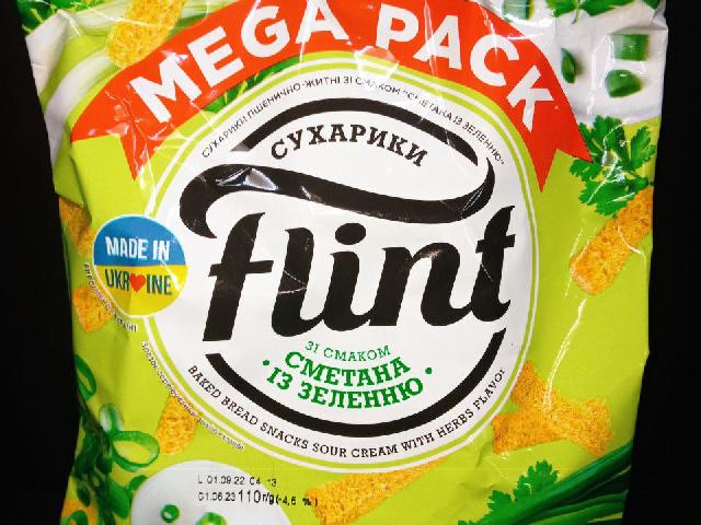 Сухарики Flint Mega Pack сметана із зеленню