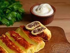Блины с мясом