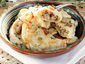 Вареники с мясом