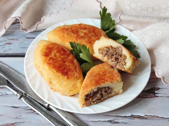 Картофельные зразы с ливером