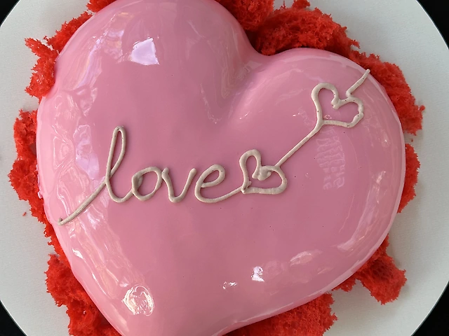 Мусовий тортик серце, Манго маракуйя 0,9л