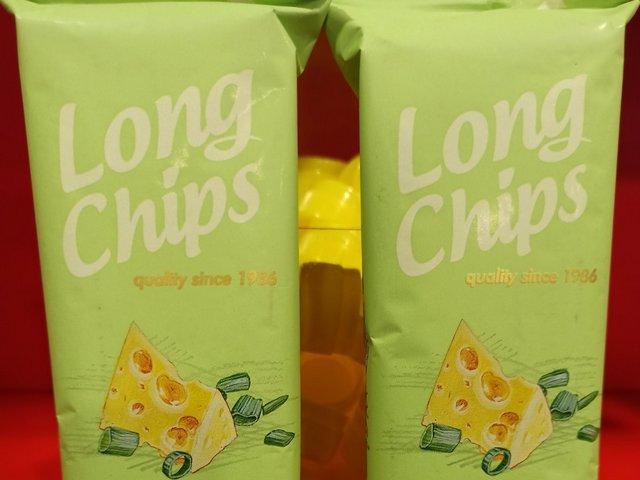 Чіпси Long Chips сир та молодий лук