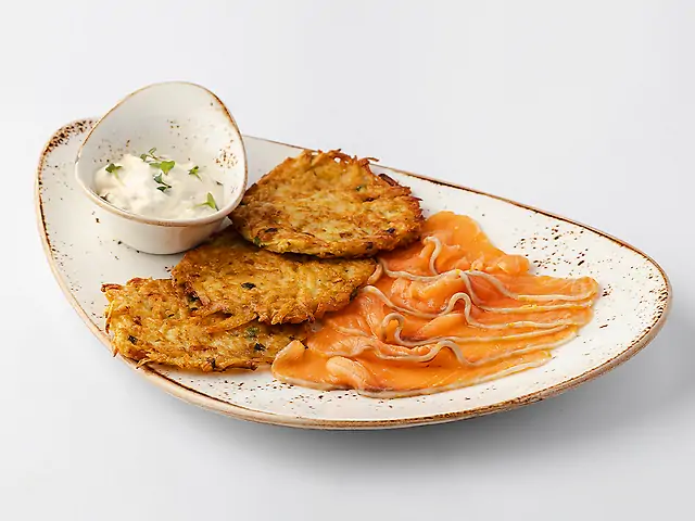 Хашбраун з лососем