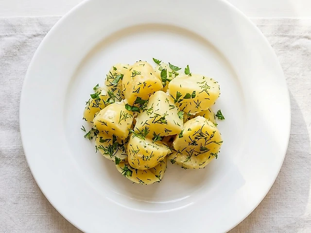 Картопля з маслом і зеленню
