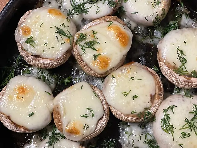 Печериці запечені