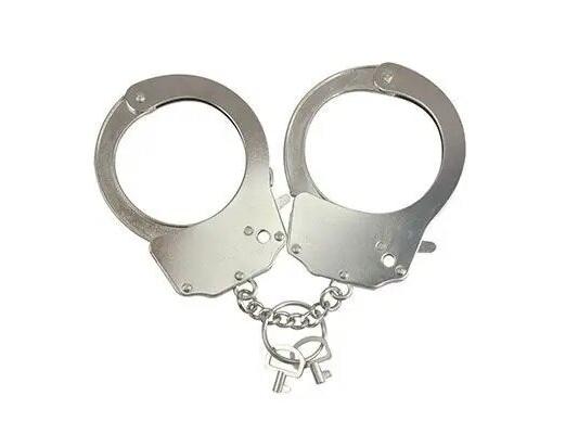 Наручники металлические Adrien Lastic Handcuffs Metallic (полицейские)