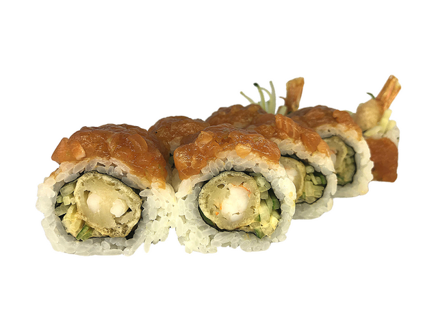 З тартаром і креветкою в темпурі