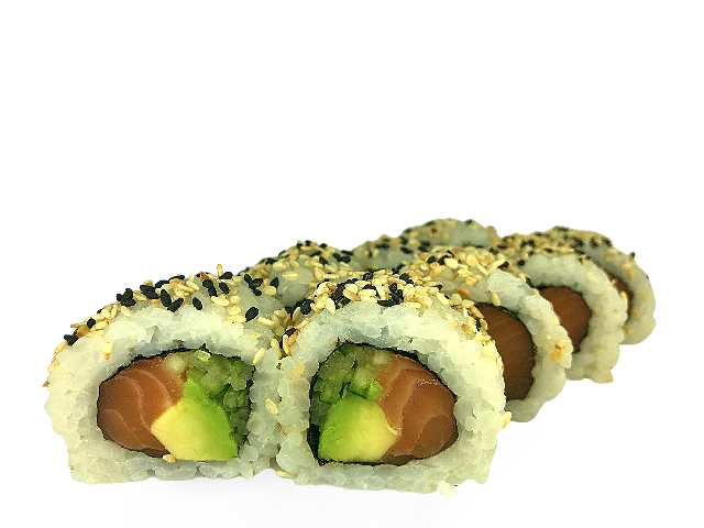 Каліфорнія з лососем в кунжуті