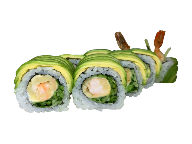 З креветкою в темпурі та авокадо