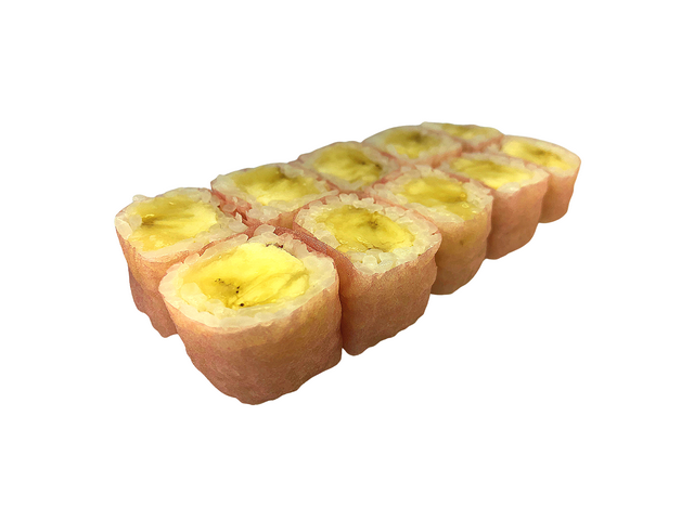 Макі з бананом у соєвому норі