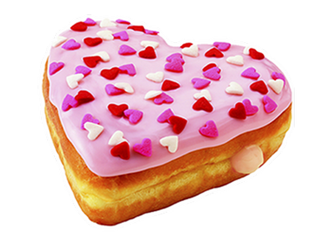 Love donut strawberry