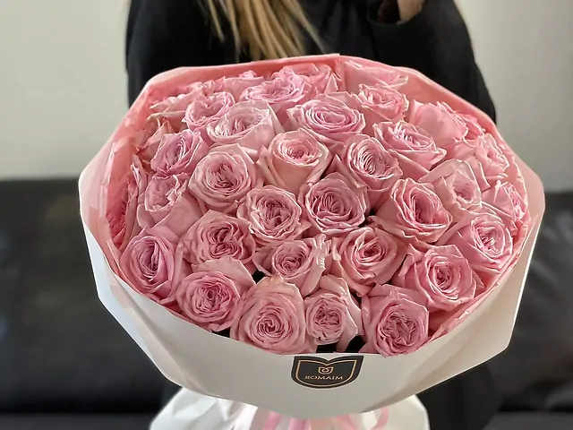 Ароматная пионовидная Роза pink Ohara