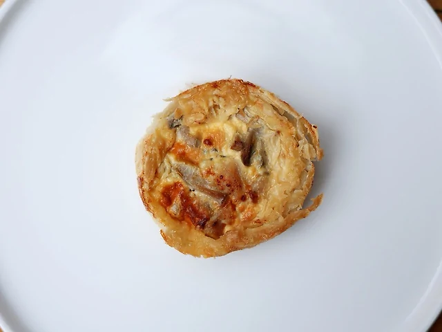 Кіш з куркою і грибами